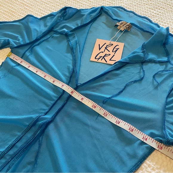 🪼 VRG GRL Go Bold Mesh Top size L NWT - Picture 6 of 6